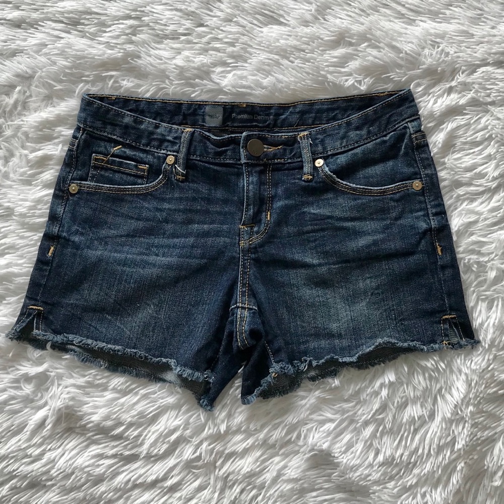 Frayed Jean Shorts